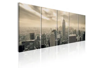 Billede Beige Manhattan 200x80 - Artgeist sp. z o. o. - Boligtilbehør - Billeder & kunst - Billeder på lærred