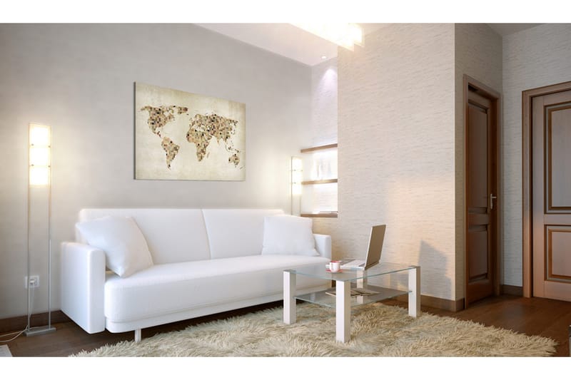 Billede Beige Nuancer Af Verden 90x60 - Artgeist sp. z o. o. - Boligtilbehør - Billeder & kunst - Billeder på lærred