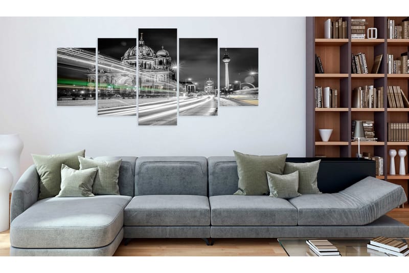 Billede Berlin At Night 100x50 - Artgeist sp. z o. o. - Boligtilbehør - Billeder & kunst - Billeder på lærred