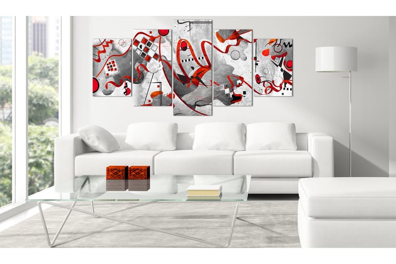 Billede Between Waves 5 Parts Wide 200x100 - Artgeist sp. z o. o. - Boligtilbehør - Billeder & kunst - Billeder på lærred