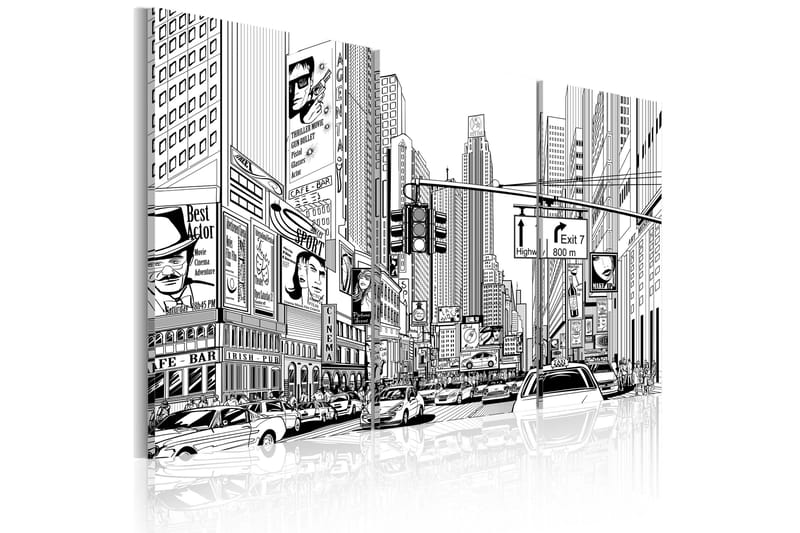 Billede Black & White Comic Style 120x80, Artgeist sp. z o. o.