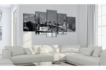 Billede Black-And-White Glimpse 100x50 - Artgeist sp. z o. o. - Boligtilbehør - Billeder & kunst - Billeder på lærred
