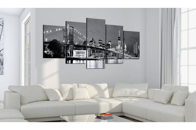 Billede Black-And-White Glimpse 100x50 - Artgeist sp. z o. o. - Boligtilbehør - Billeder & kunst - Billeder på lærred