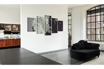 Billede Black Or White? 5 Pieces 100x50 - Artgeist sp. z o. o. - Boligtilbehør - Billeder & kunst - Billeder på lærred