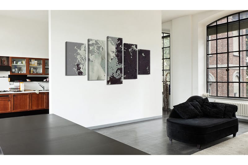 Billede Black Or White? 5 Pieces 100x50 - Artgeist sp. z o. o. - Boligtilbehør - Billeder & kunst - Billeder på lærred