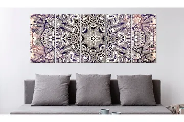 Billede Black-White Hypnosis 200x80 - Artgeist sp. z o. o. - Boligtilbehør - Billeder & kunst - Billeder på lærred