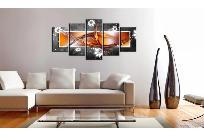 Billede Blomster Og Abstrakt 100x50 - Artgeist sp. z o. o. - Boligtilbehør - Billeder & kunst - Billeder på lærred