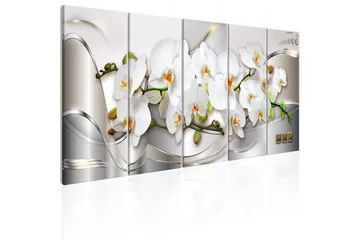 Billede Blooming Orchids 200x80 - Artgeist sp. z o. o. - Boligtilbehør - Billeder & kunst - Billeder på lærred