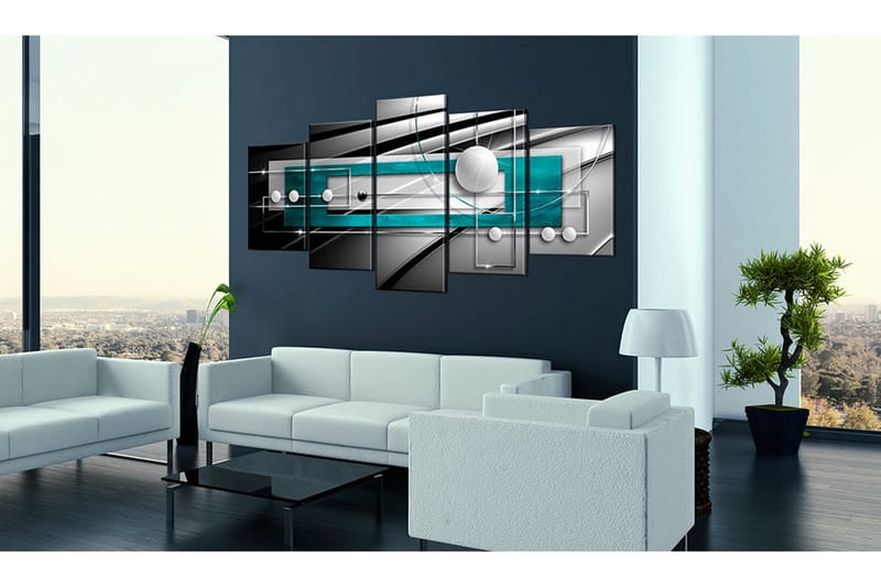 Billede Blue Balance 100x50 - Artgeist sp. z o. o. - Boligtilbehør - Billeder & kunst - Billeder på lærred