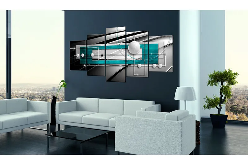 Billede Blue Balance 200x100 - Artgeist sp. z o. o. - Boligtilbehør - Billeder & kunst - Billeder på lærred