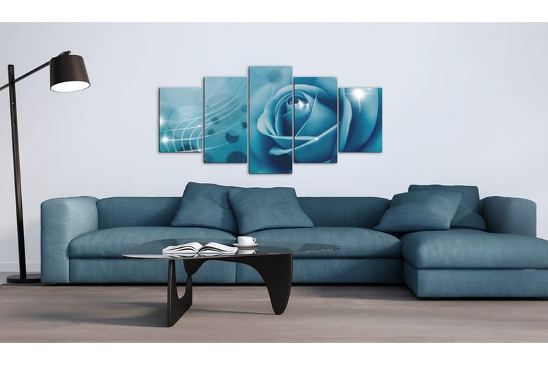 Billede Blue Beauty 100x50 - Artgeist sp. z o. o. - Boligtilbehør - Billeder & kunst - Billeder på lærred