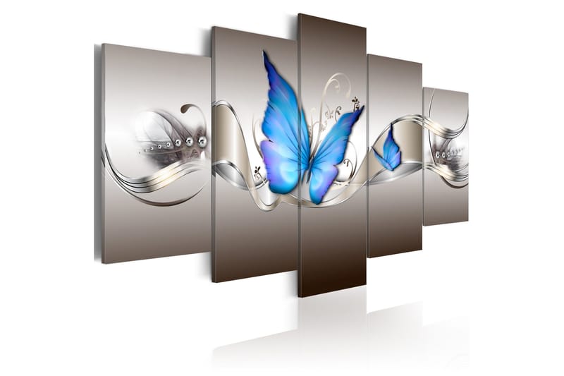 Billede Blue Butterflies 100x50, Artgeist sp. z o. o.