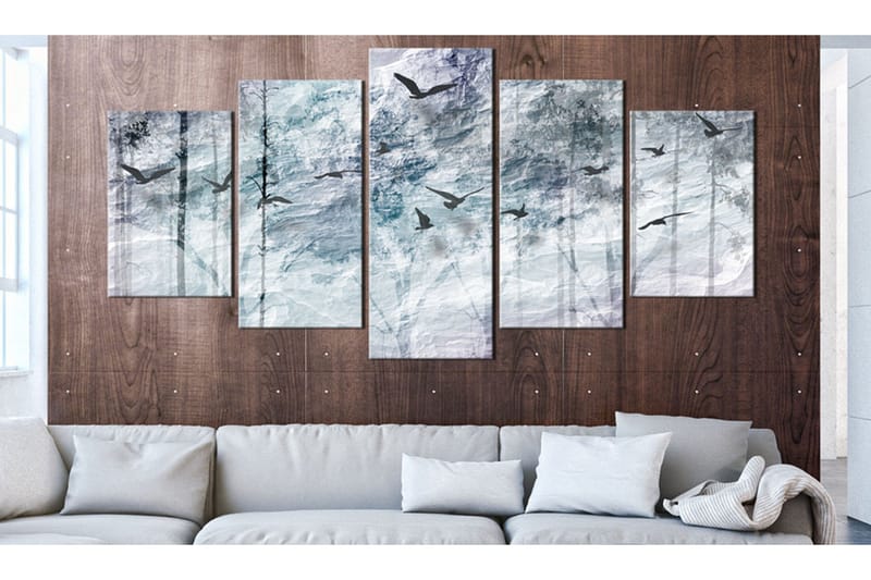 Billede Blue Forest 100x50 - Artgeist sp. z o. o. - Boligtilbehør - Billeder & kunst - Billeder på lærred