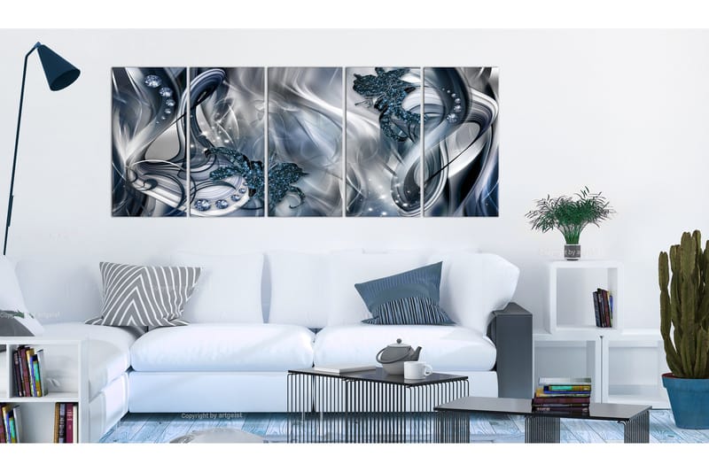 Billede Blue Glow 200x80 - Artgeist sp. z o. o. - Boligtilbehør - Billeder & kunst - Billeder på lærred