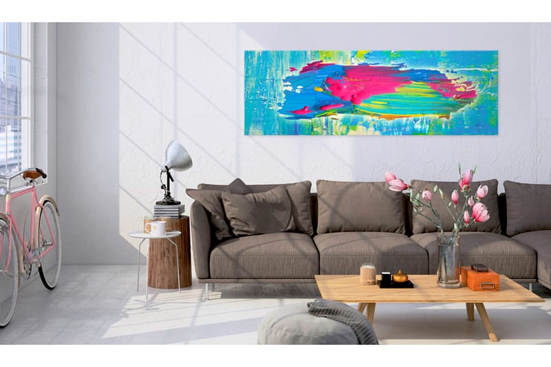Billede Blue Island 135x45 - Artgeist sp. z o. o. - Boligtilbehør - Billeder & kunst - Billeder på lærred