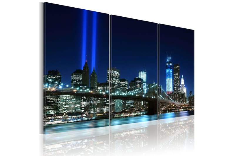 Billede Blue Lights In New York 60x40, Artgeist sp. z o. o.