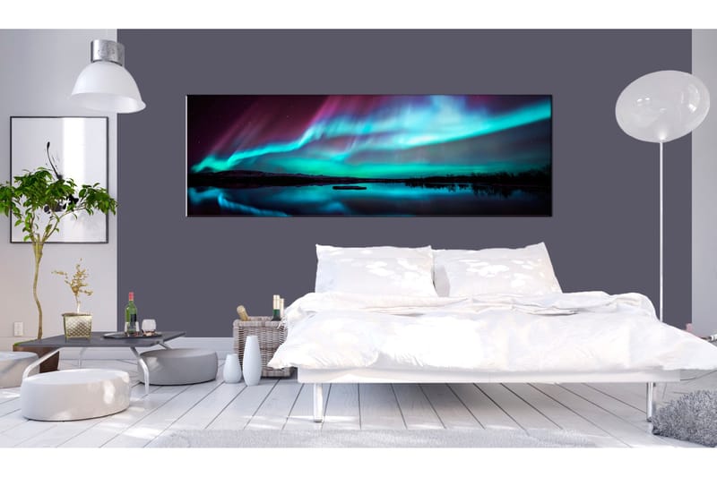 Billede Blue Ribbons 135x45 - Artgeist sp. z o. o. - Boligtilbehør - Billeder & kunst - Billeder på lærred