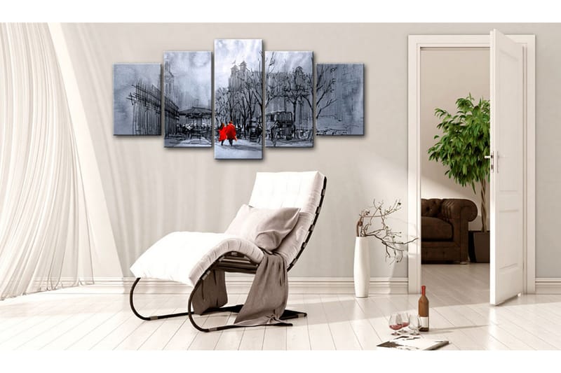 Billede Blue Walk 100x50 - Artgeist sp. z o. o. - Boligtilbehør - Billeder & kunst - Billeder på lærred