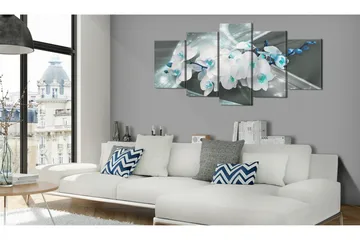Billede Blue Poetry 200x100 - Artgeist sp. z o. o. - Boligtilbehør - Billeder & kunst - Billeder på lærred