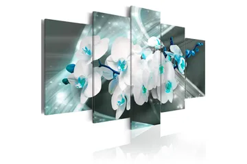 Billede Blue Poetry 200x100 - Artgeist sp. z o. o. - Boligtilbehør - Billeder & kunst - Billeder på lærred