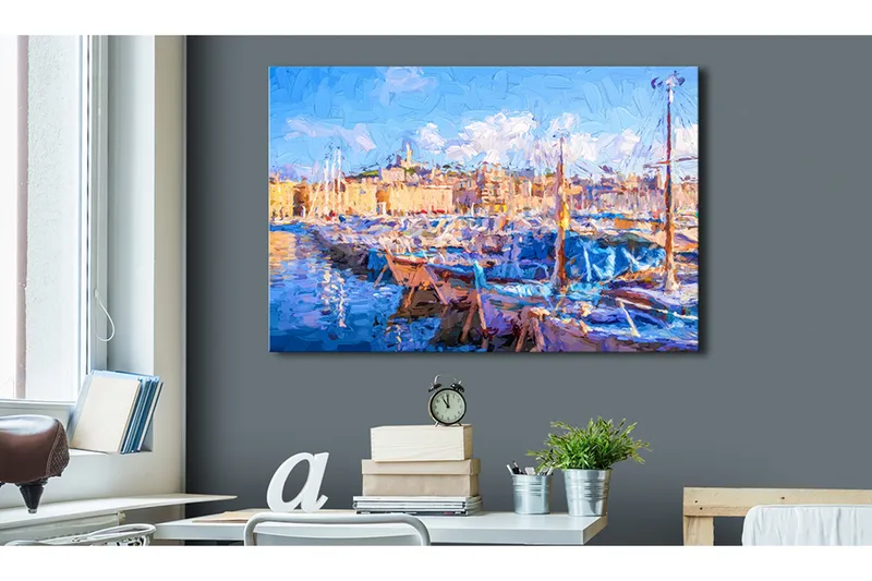 Billede Blue Port 90x60, Artgeist sp. z o. o.