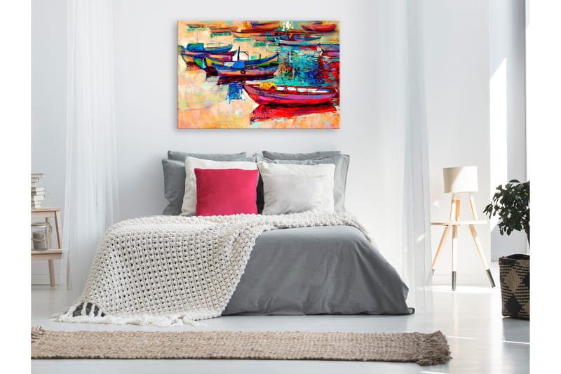 Billede Boats (1 del) Bred 120x80, Artgeist sp. z o. o.