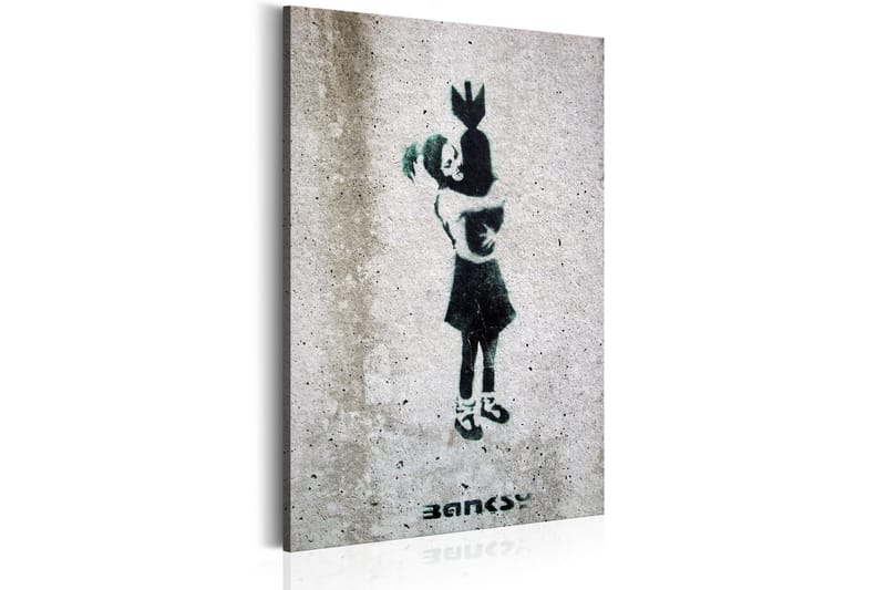 Billede Bomb Hugger By Banksy 40x60 - Artgeist sp. z o. o. - Boligtilbehør - Billeder & kunst - Billeder på lærred