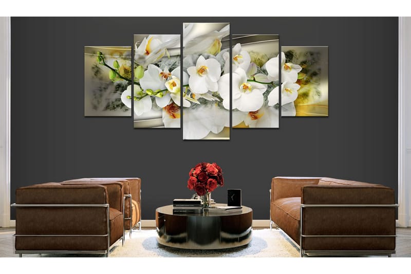 Billede Bouquet Of Innocence 200x100 - Artgeist sp. z o. o. - Boligtilbehør - Billeder & kunst - Billeder på lærred
