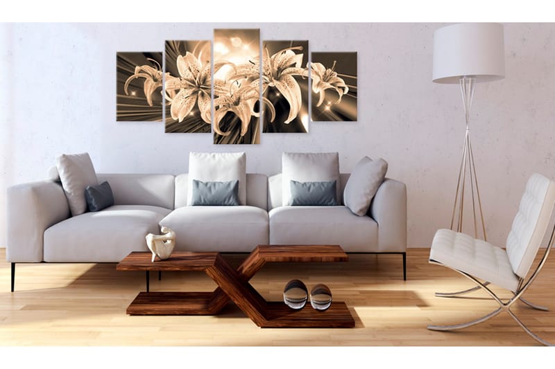 Billede Bouquet Of Memories 200x100 - Artgeist sp. z o. o. - Boligtilbehør - Billeder & kunst - Billeder på lærred