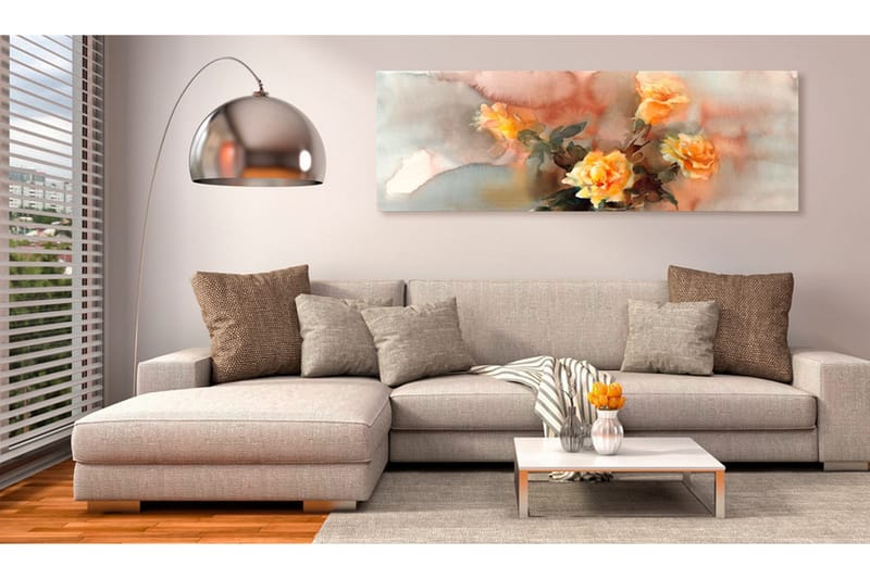 Billede Bouquet Of Yellow Roses 120x40 - Artgeist sp. z o. o. - Boligtilbehør - Billeder & kunst - Billeder på lærred