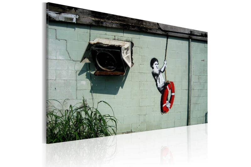 Billede Boy On A Swing Banksy 60x40, Artgeist sp. z o. o.