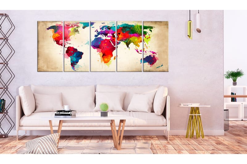 Billede Bright Continents 200x80, Artgeist sp. z o. o.