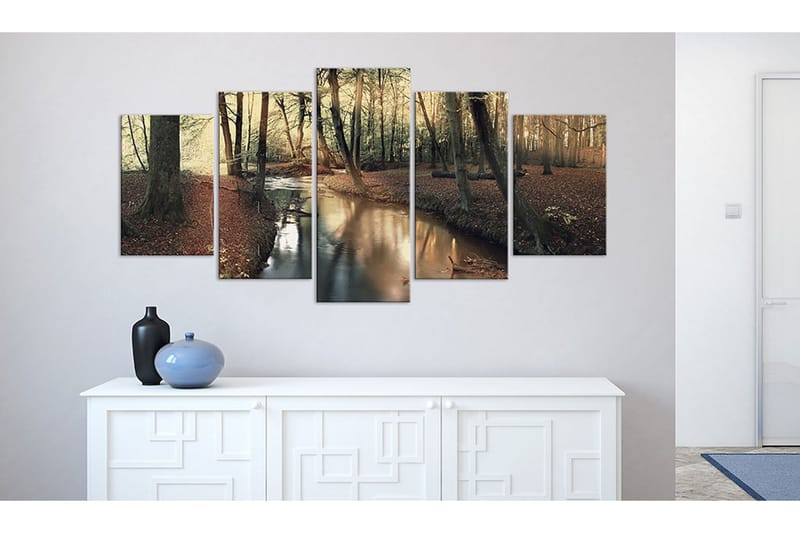 Billede Brown Autumn Forest 100x50 - Artgeist sp. z o. o. - Boligtilbehør - Billeder & kunst - Billeder på lærred