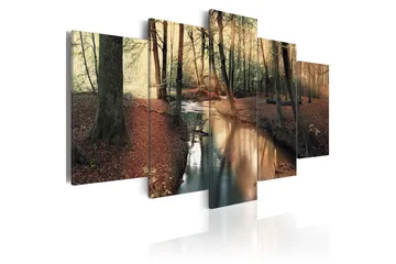 Billede Brown Autumn Forest 200x100 - Artgeist sp. z o. o. - Boligtilbehør - Billeder & kunst - Billeder på lærred