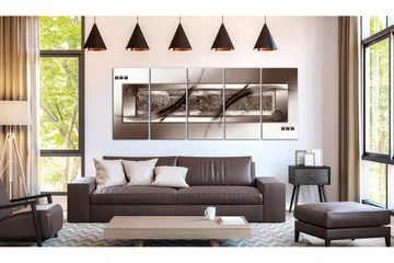 Billede Brown Gradient 225x90 - Artgeist sp. z o. o. - Boligtilbehør - Billeder & kunst - Billeder på lærred