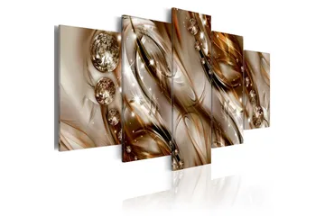 Billede Brown Tide 100x50 - Artgeist sp. z o. o. - Boligtilbehør - Billeder & kunst - Billeder på lærred