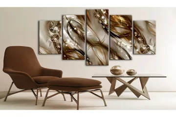 Billede Brown Tide 100x50 - Artgeist sp. z o. o. - Boligtilbehør - Billeder & kunst - Billeder på lærred