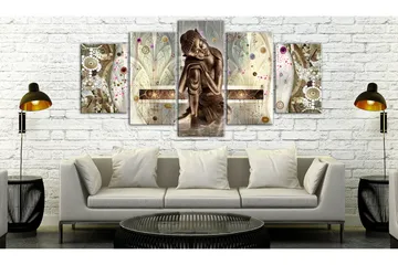 Billede Buddha's Dream 5 Parts Wide 100x50 - Artgeist sp. z o. o. - Boligtilbehør - Billeder & kunst - Billeder på lærred
