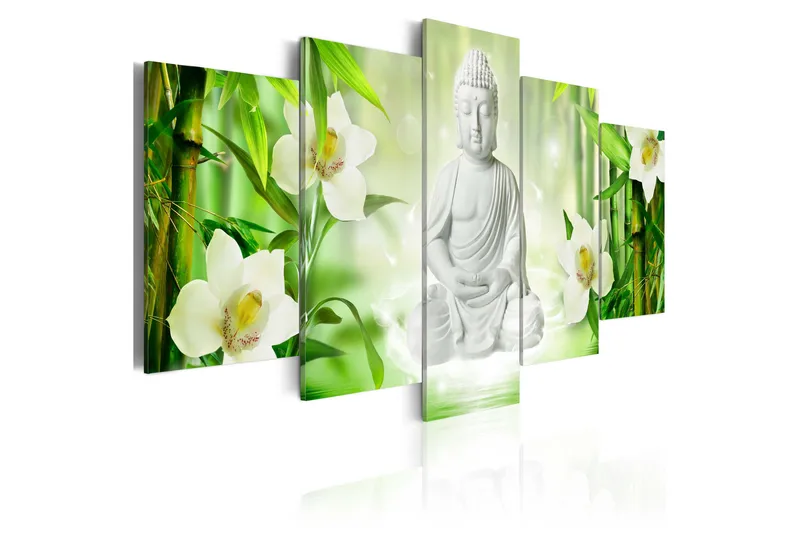 Billede Buddha And Jasmine 100x50, Artgeist sp. z o. o.