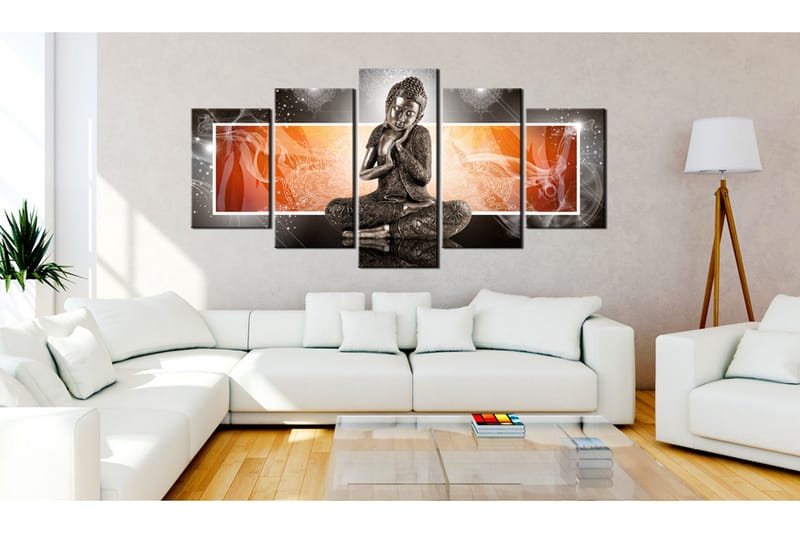 Billede Buddha And Ornaments 200x100 - Artgeist sp. z o. o. - Boligtilbehør - Billeder & kunst - Billeder på lærred