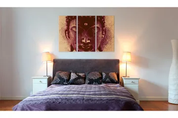 Billede Buddha Face 120x80 - Artgeist sp. z o. o. - Boligtilbehør - Billeder & kunst - Billeder på lærred