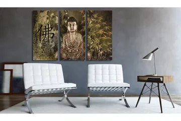 Billede Buddha statue 90x60 - Artgeist sp. z o. o. - Boligtilbehør - Billeder & kunst - Billeder på lærred