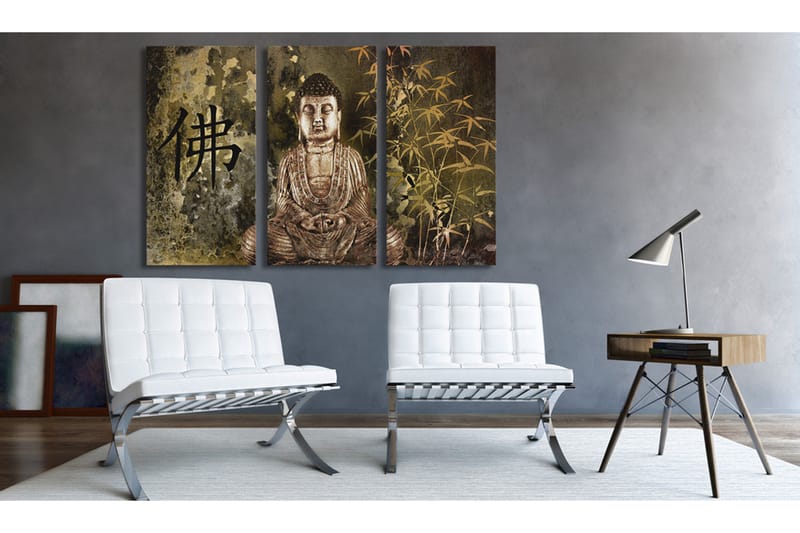 Billede Buddha statue 90x60 - Artgeist sp. z o. o. - Boligtilbehør - Billeder & kunst - Billeder på lærred