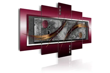 Billede Burgundy Elegance 100x50 - Artgeist sp. z o. o. - Boligtilbehør - Billeder & kunst - Billeder på lærred