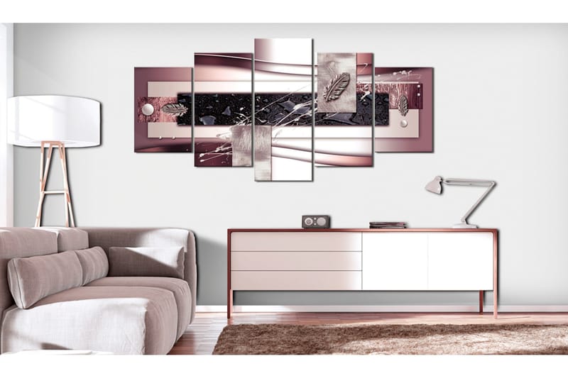 Billede Burgundy Harmony 100x50 - Artgeist sp. z o. o. - Boligtilbehør - Billeder & kunst - Billeder på lærred