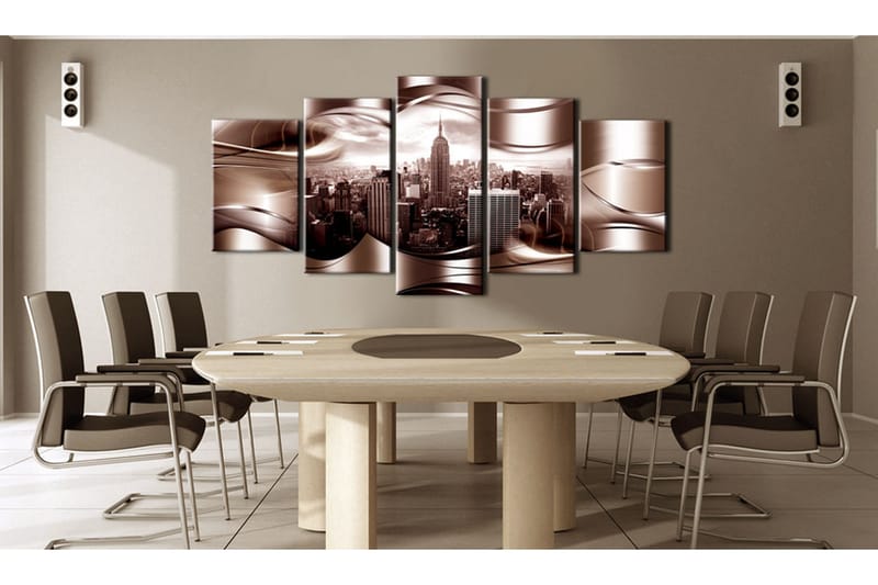 Billede Burgundy New York 200x100 - Artgeist sp. z o. o. - Boligtilbehør - Billeder & kunst - Billeder på lærred