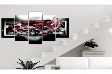 Billede Carmine Ribbon 100x50 - Artgeist sp. z o. o. - Boligtilbehør - Billeder & kunst - Billeder på lærred