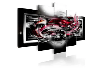 Billede Carmine Ribbon 100x50 - Artgeist sp. z o. o. - Boligtilbehør - Billeder & kunst - Billeder på lærred