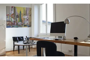 Billede Cartoon City 120x80 - Artgeist sp. z o. o. - Boligtilbehør - Billeder & kunst - Billeder på lærred