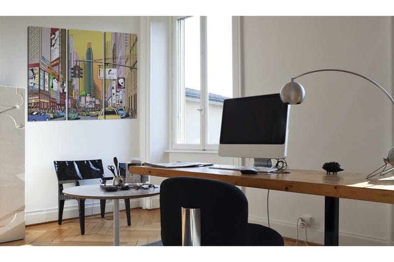 Billede Cartoon City 120x80 - Artgeist sp. z o. o. - Boligtilbehør - Billeder & kunst - Billeder på lærred